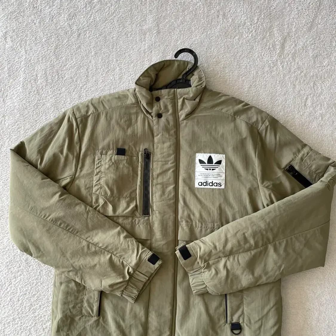 S 아디다스 카키 패딩 자켓 상품이미지2