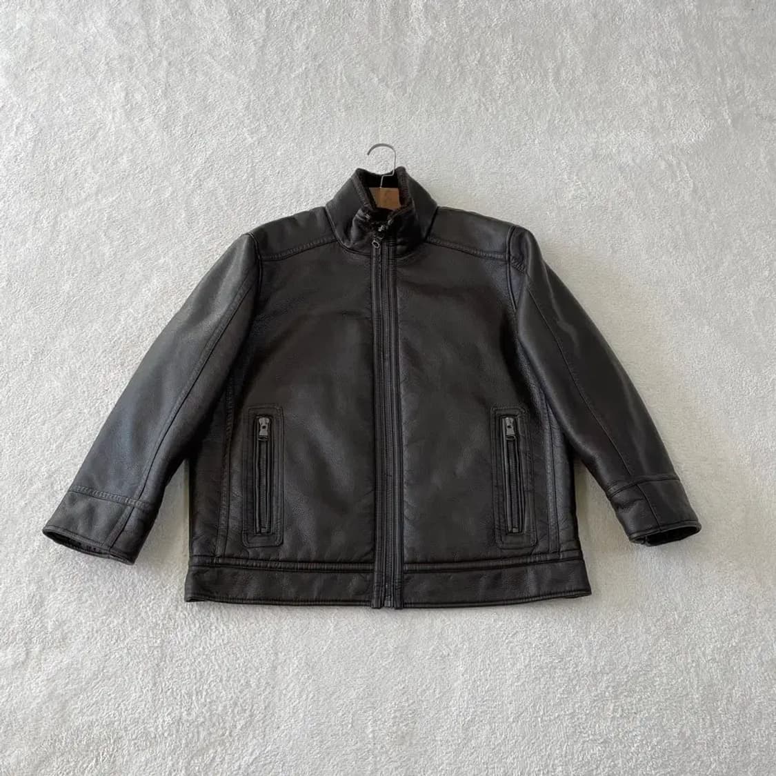 L 캘빈클라인 남성 무스탕 가죽자켓 100 상품이미지1