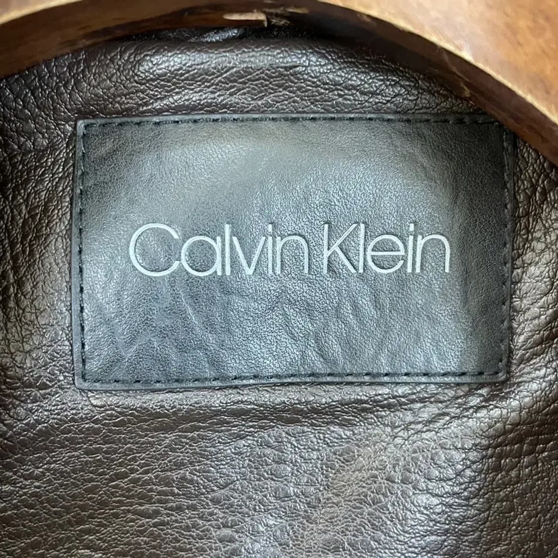 L 캘빈클라인 남성 무스탕 가죽자켓 100 상품이미지4