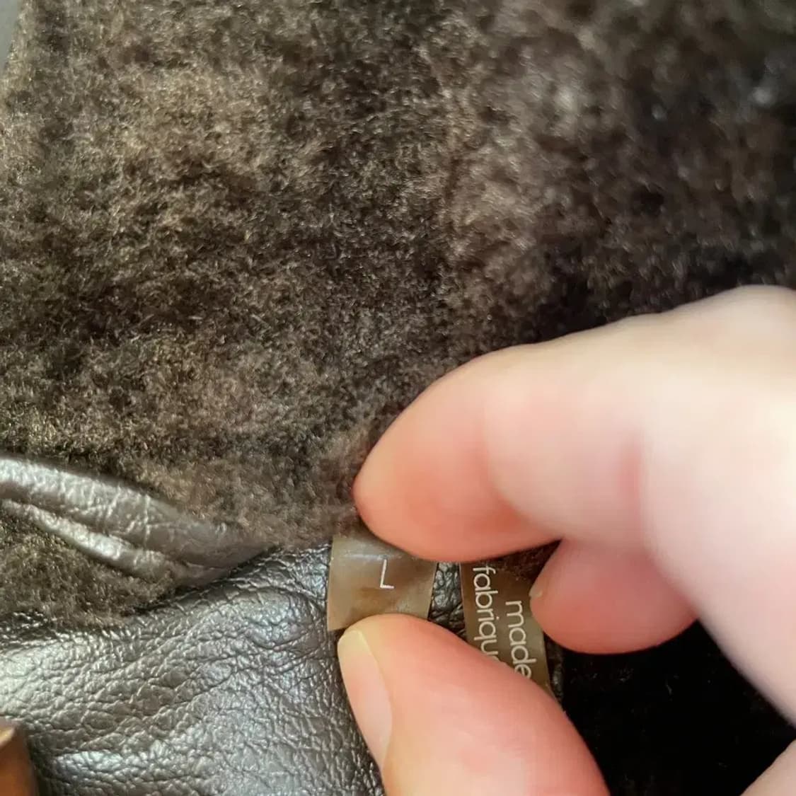 L 캘빈클라인 남성 무스탕 가죽자켓 100 상품이미지8