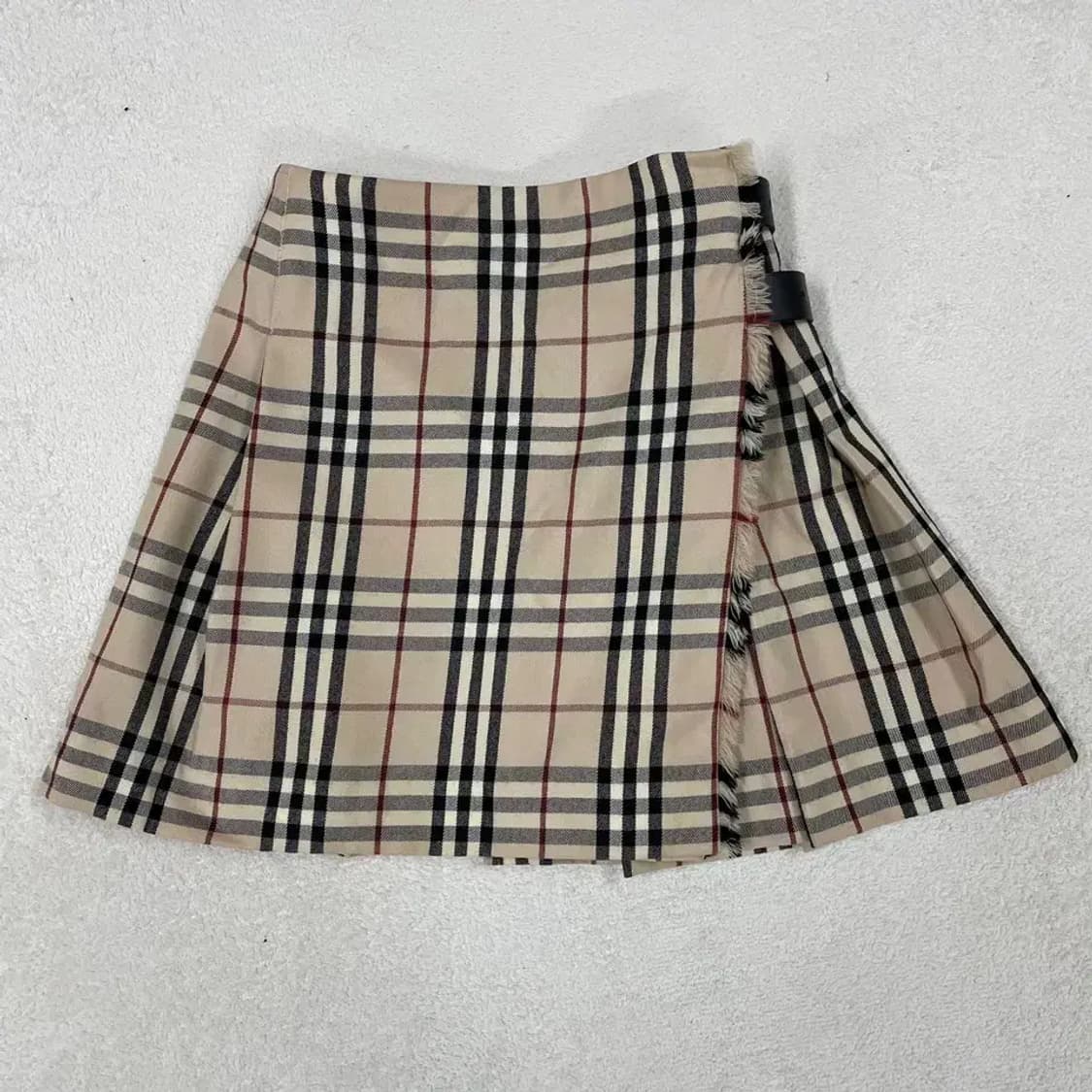 64 버버리 여성 체크노바 울스커트 치마 상품이미지2