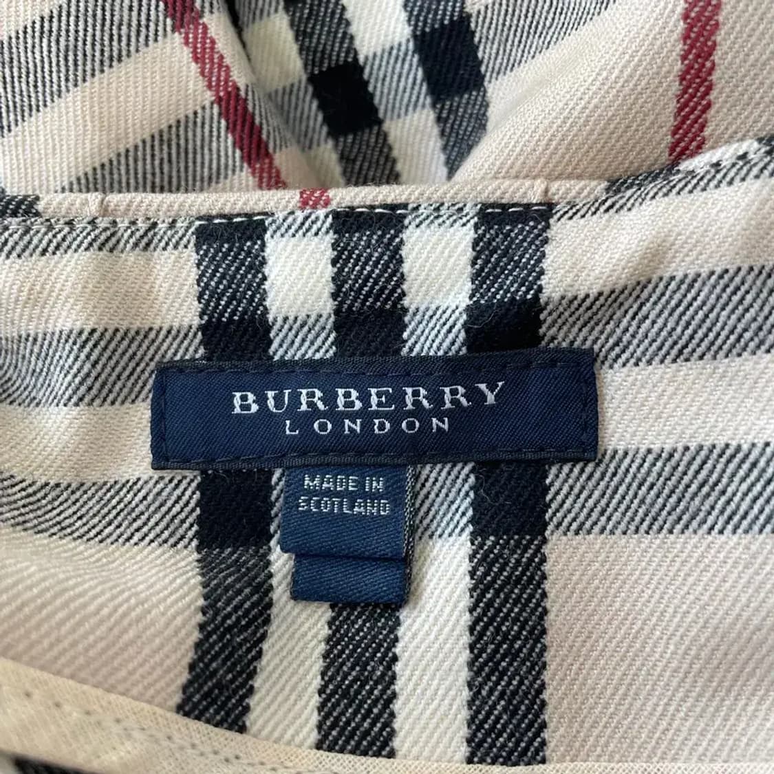 64 버버리 여성 체크노바 울스커트 치마 상품이미지6