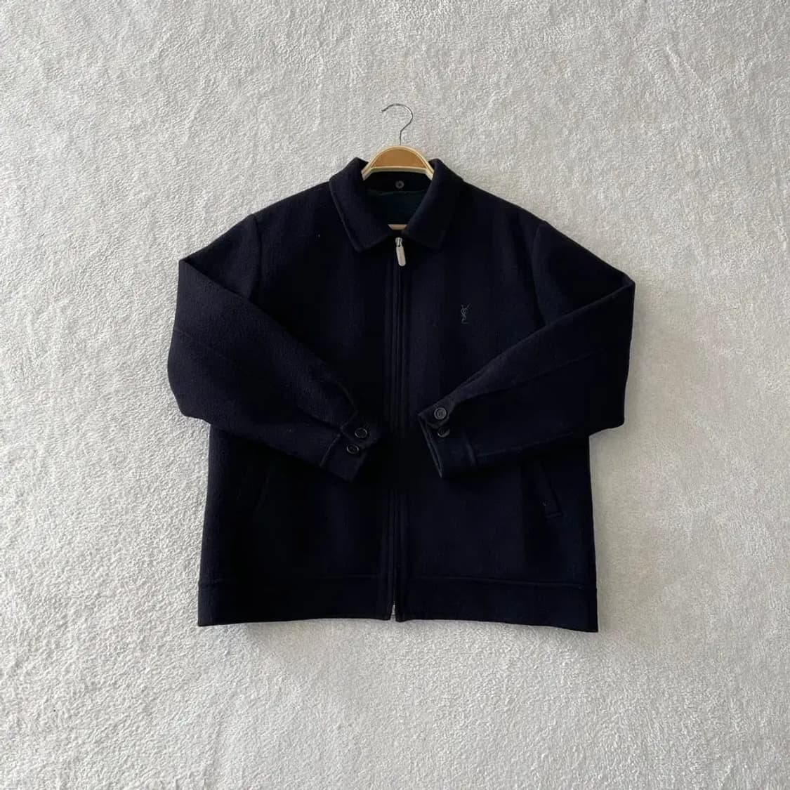 입생로랑 울 블루종 자켓 100 올드스쿨 상품이미지1