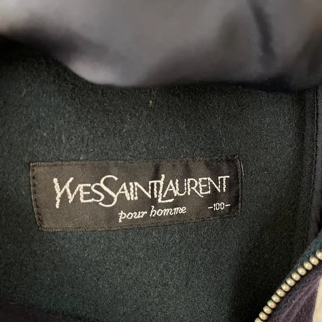 입생로랑 울 블루종 자켓 100 올드스쿨 상품이미지6