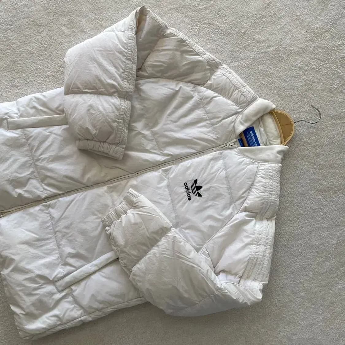 XXL 아디다스 덕다운 화이트 패딩자켓 110 상품이미지4