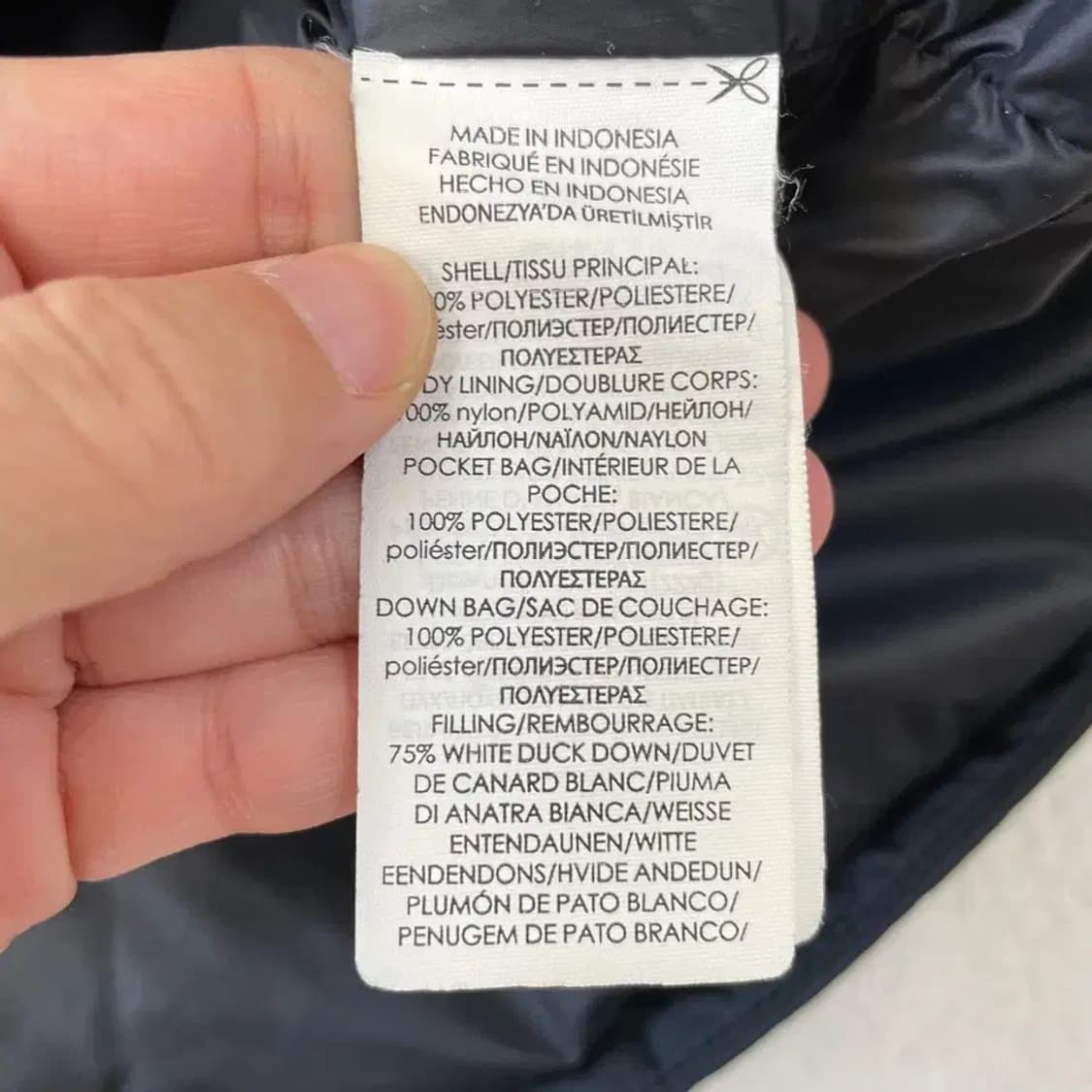 M 폴로 블랙 덕다운 패딩 상품이미지7