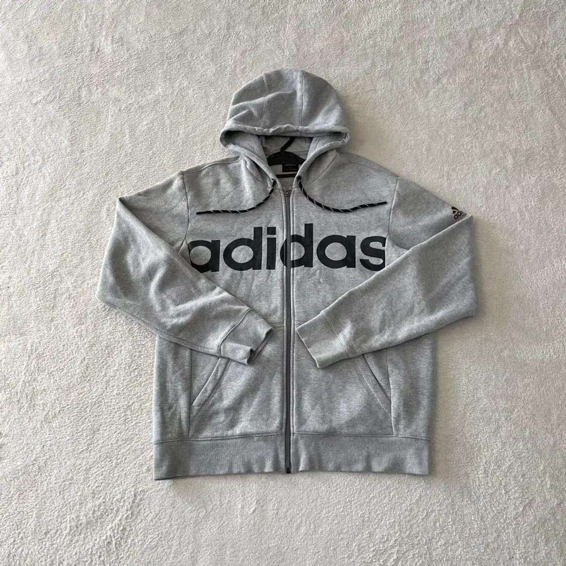 110 아디다스 기모 후드집업 상품이미지1