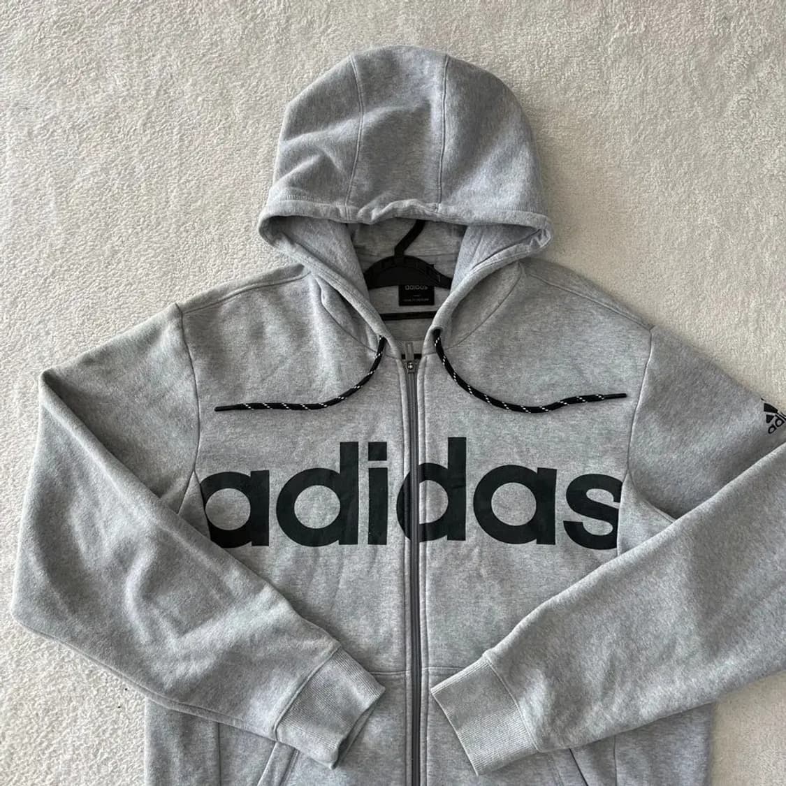 110 아디다스 기모 후드집업 상품이미지3