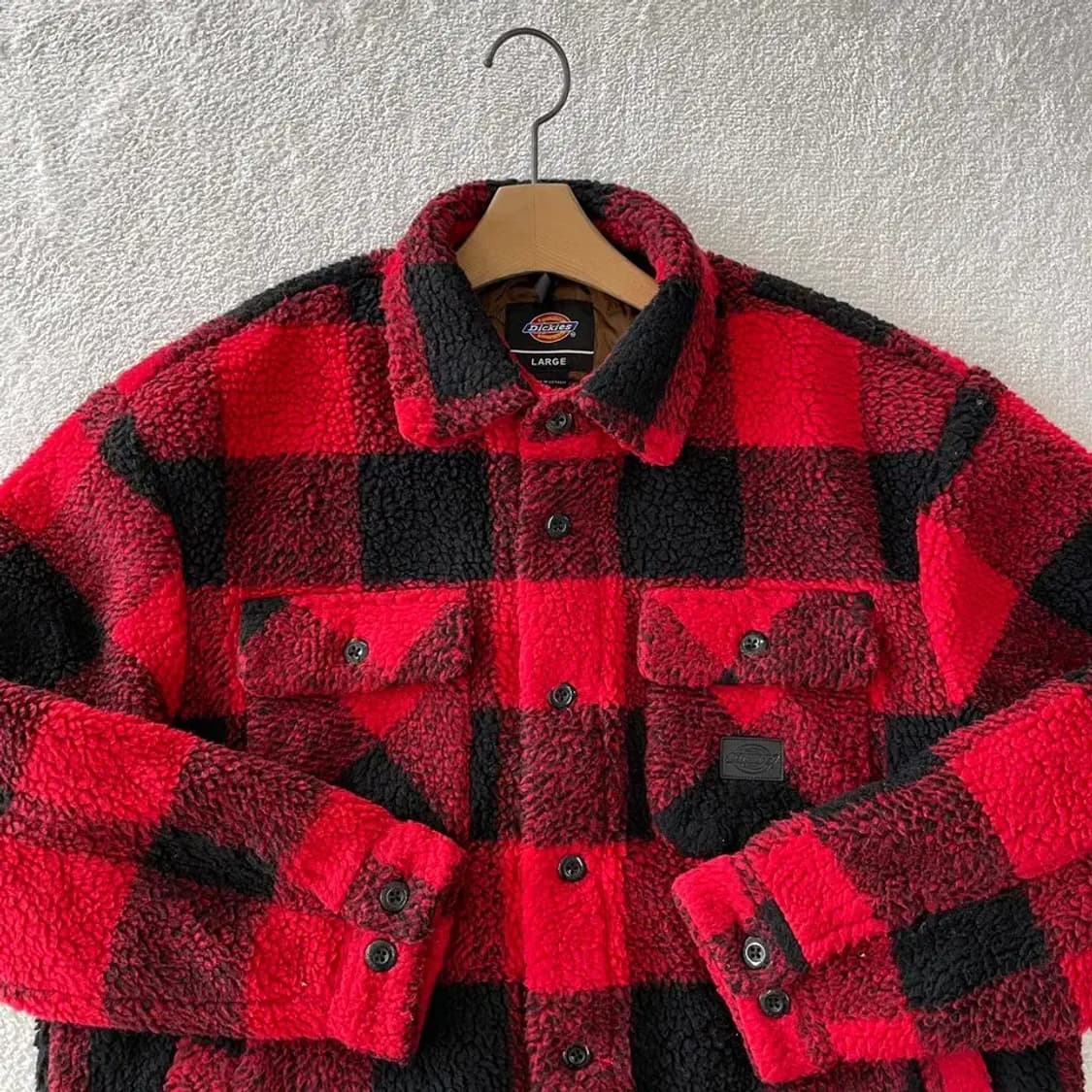 L 디키즈 쉐르파 패딩셔츠 자켓 플란넬 체크 상품이미지2