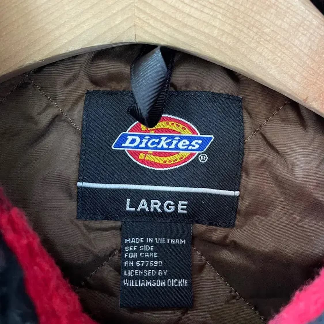 L 디키즈 쉐르파 패딩셔츠 자켓 플란넬 체크 상품이미지4