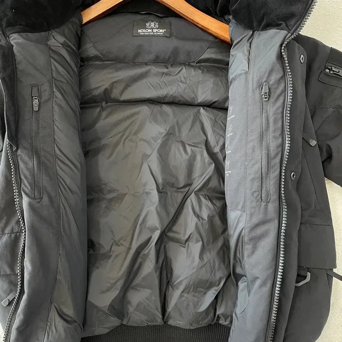 M 코오롱 신형 보머 숏다운 구스 패딩 남성 95 상품이미지10