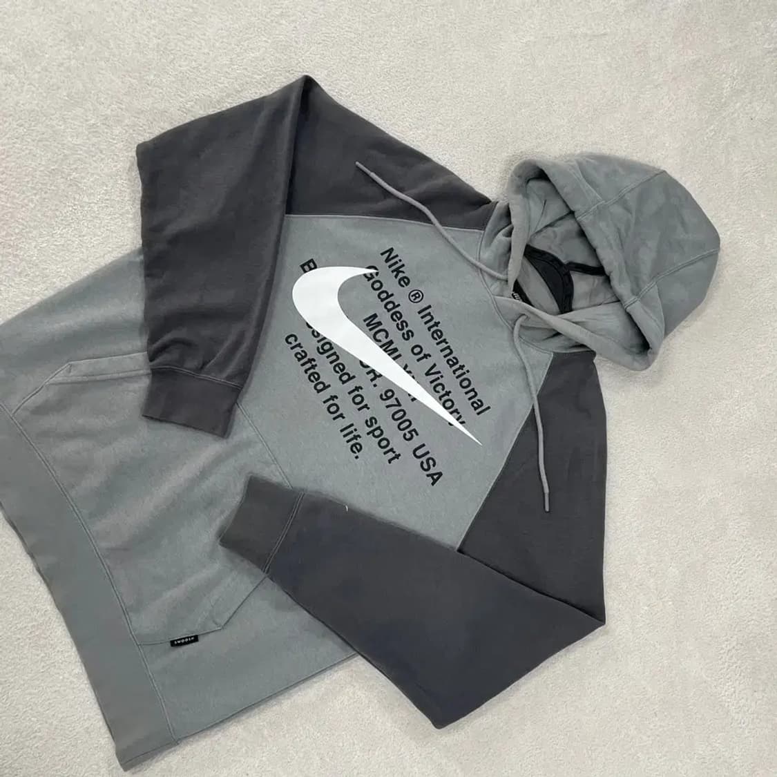 L 나이키 더블스우시 후드티 100 상품이미지3