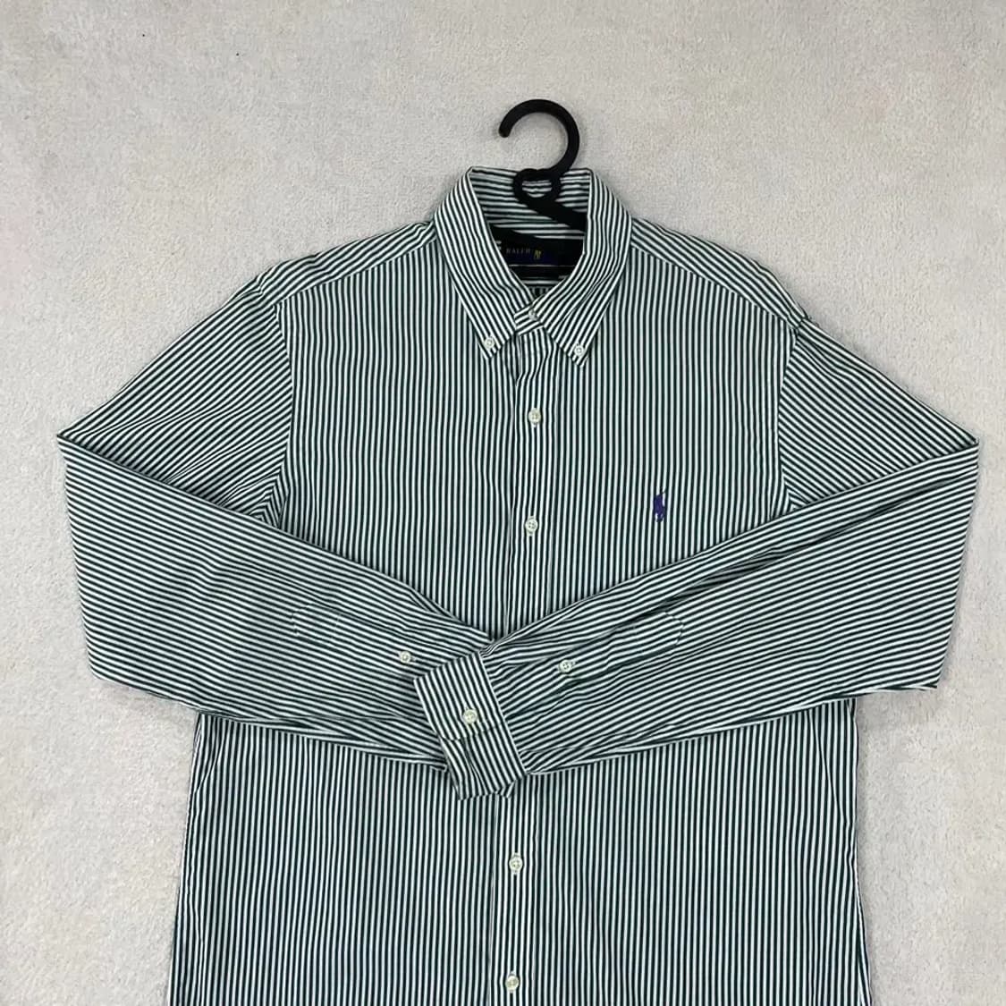 M 폴로 신형 코튼스트레치 그린스트라이프 셔츠 남성 상품이미지2