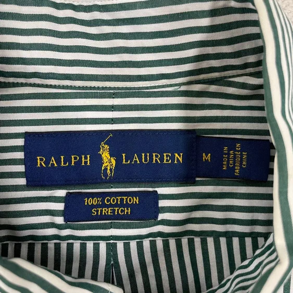 M 폴로 신형 코튼스트레치 그린스트라이프 셔츠 남성 상품이미지4