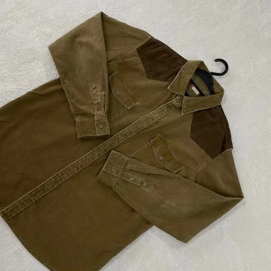 XL 리바이스 웨스턴 코듀로이 셔츠 105 스웨이드 상품이미지1