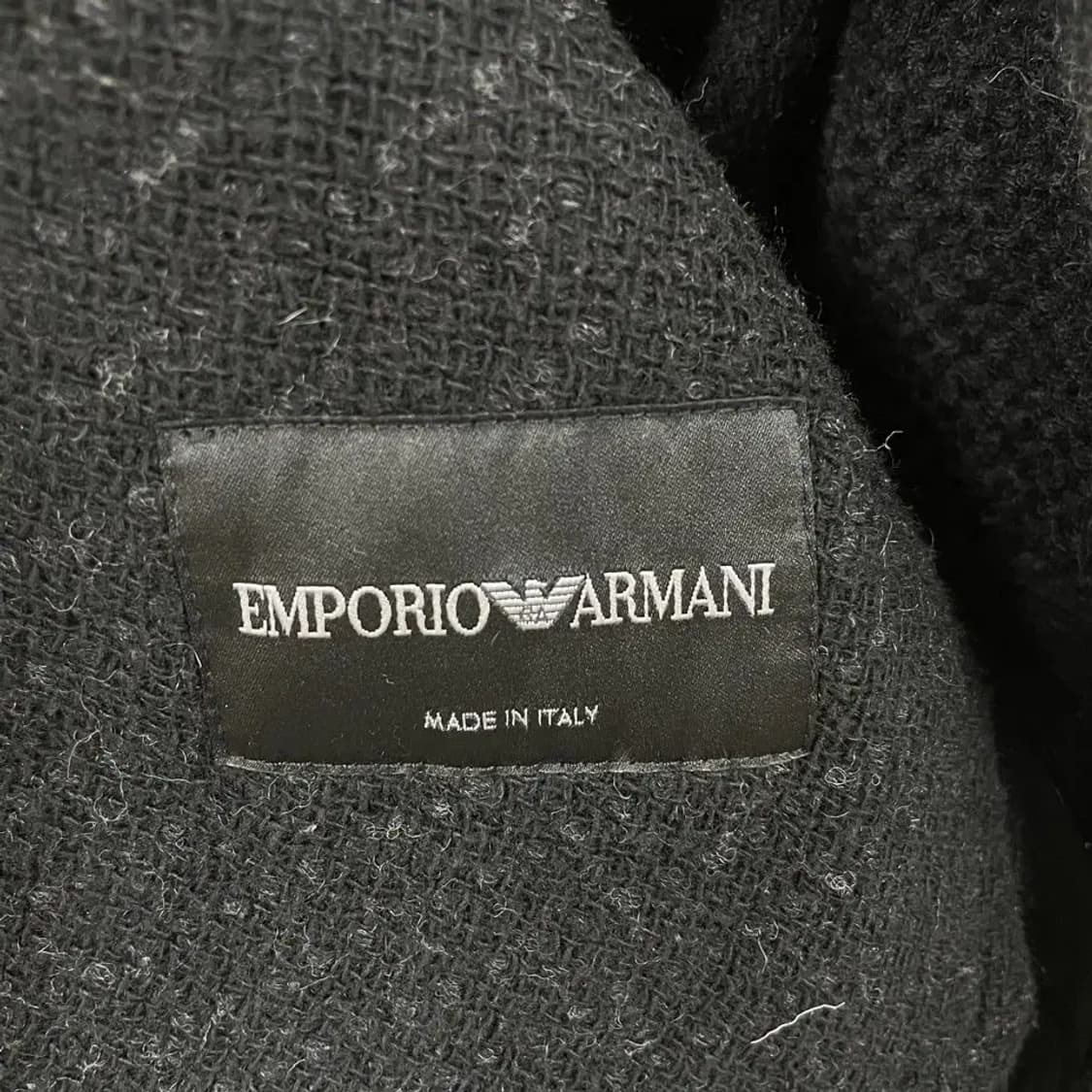M 알마니 남성 울 트위드 니트집업 자켓 95 엠포리오 상품이미지6