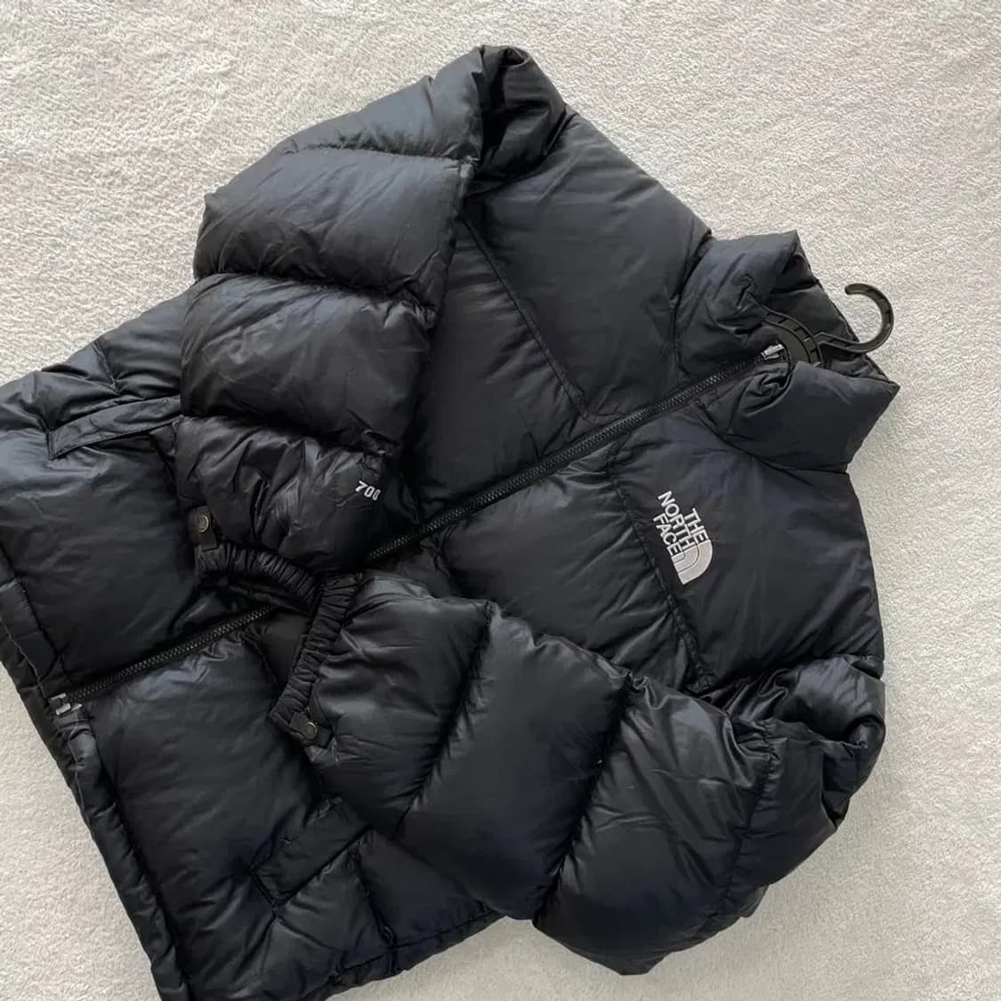 M 노스페이스 눕시 700 블랙 구스다운 패딩 95 상품이미지4