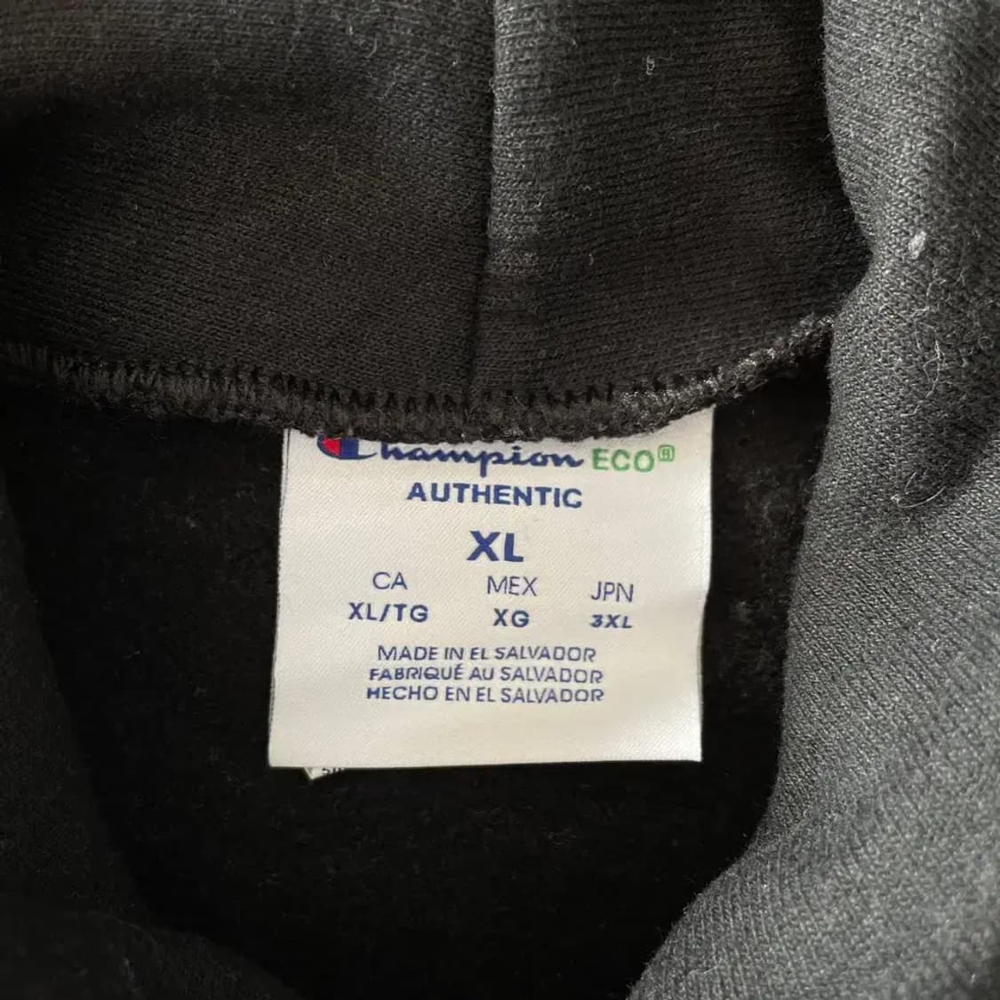 챔피온 블랙 후드티 XXL 110 상품이미지4