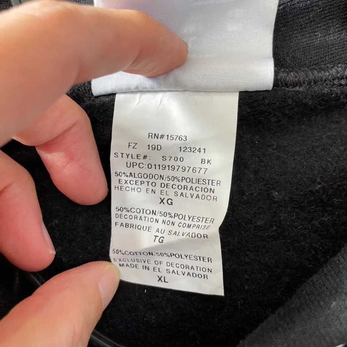 챔피온 블랙 후드티 XXL 110 상품이미지6