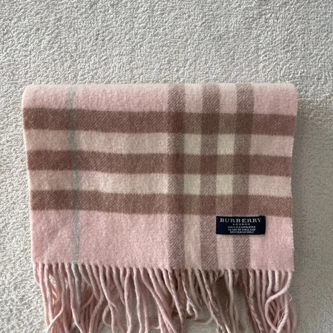 버버리 캐시미어 핑크 머플러 목도리 상품이미지2