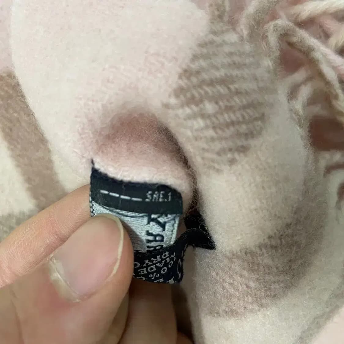 버버리 캐시미어 핑크 머플러 목도리 상품이미지5