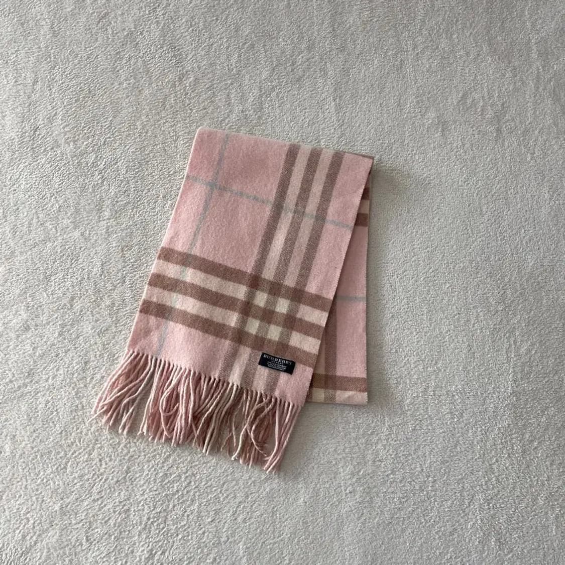 버버리 캐시미어 핑크 머플러 목도리 상품이미지6