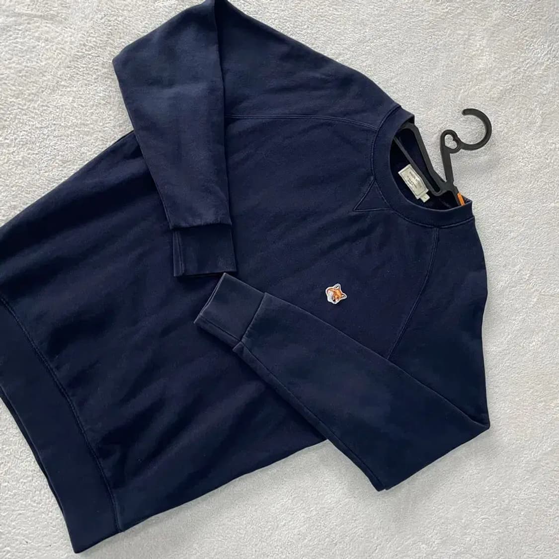 메종키츠네 네이비 맨투맨 L 상품이미지3