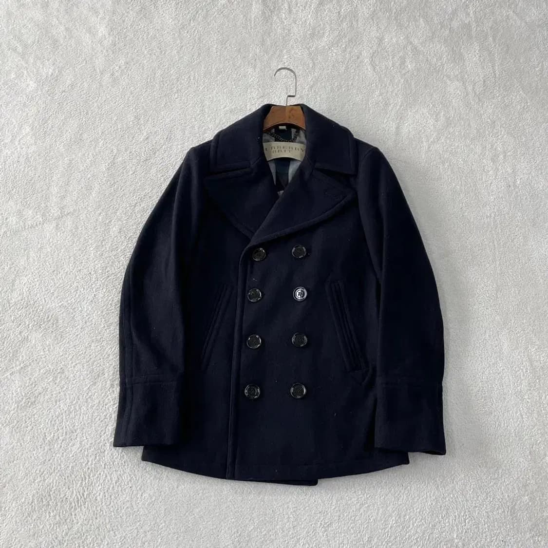 S 버버리 남성 피코트 자켓 네이비 상품이미지1