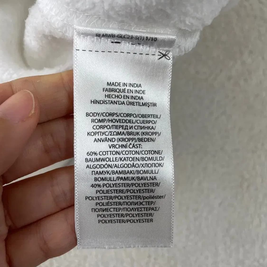 폴로 기모 맨투맨 S 상품이미지6