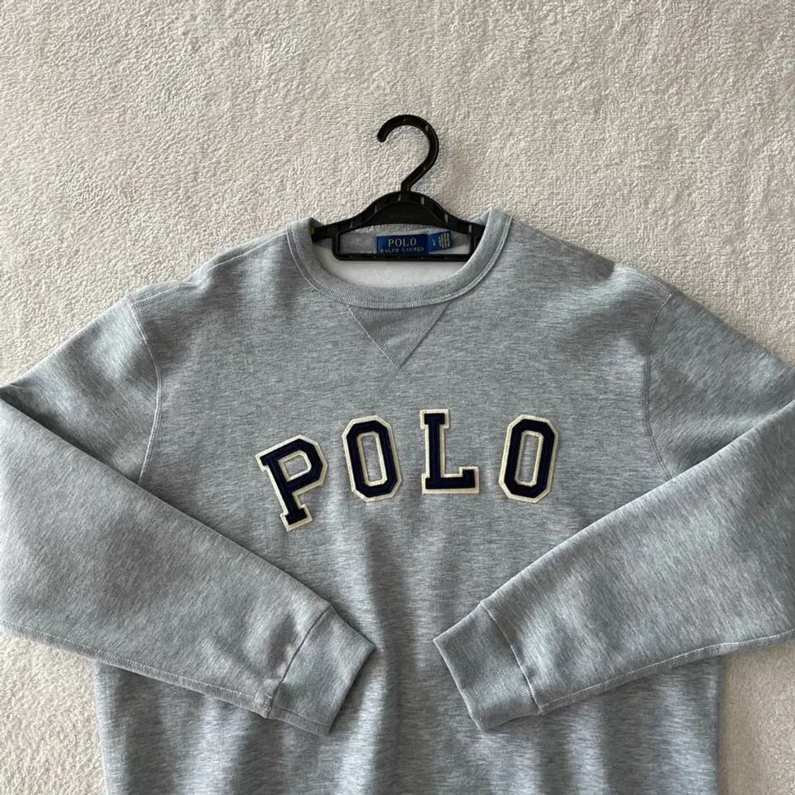 L 폴로 기모 맨투맨 로고 스펠 상품이미지2