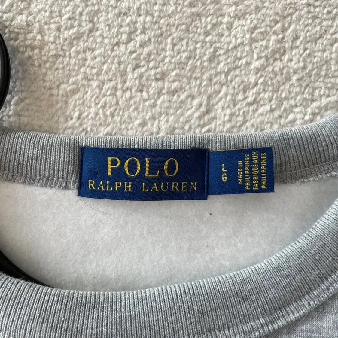 L 폴로 기모 맨투맨 로고 스펠 상품이미지4