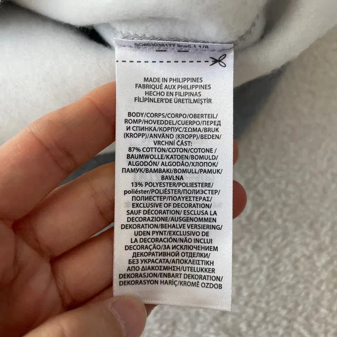 L 폴로 기모 맨투맨 로고 스펠 상품이미지7