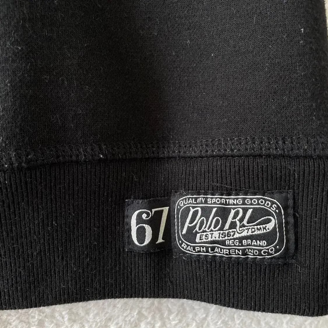 L 폴로 블랙 로고 맨투맨 기모 스펠 상품이미지7