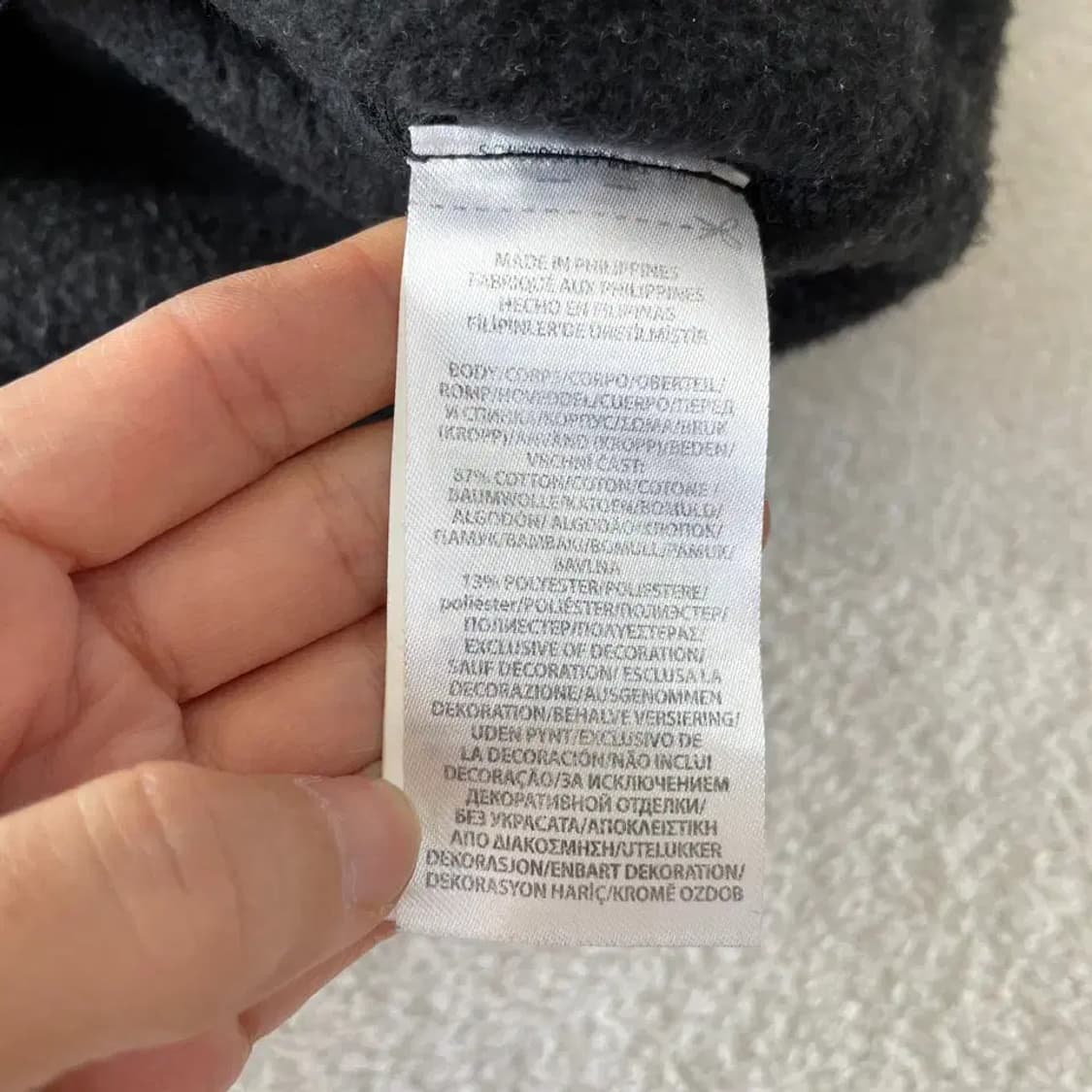 L 폴로 블랙 로고 맨투맨 기모 스펠 상품이미지8