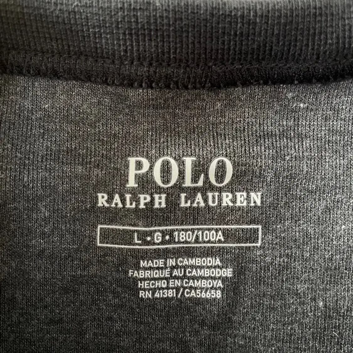 폴로 블랙 맨투맨 L 상품이미지6