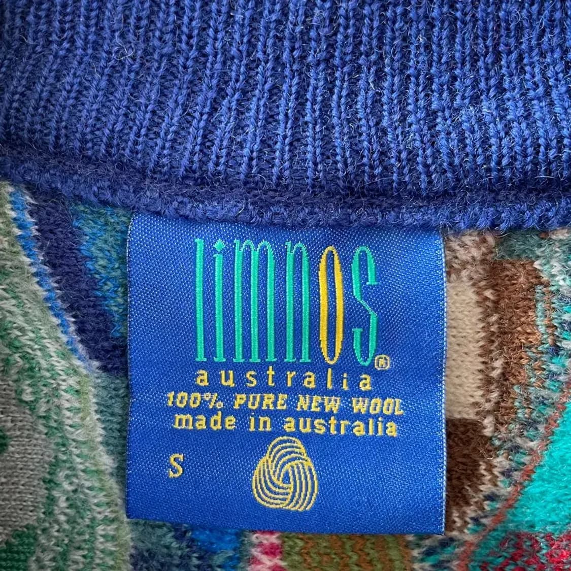 95 림노스 쿠지맛 3D 케이블니트 S 빈티지 상품이미지4