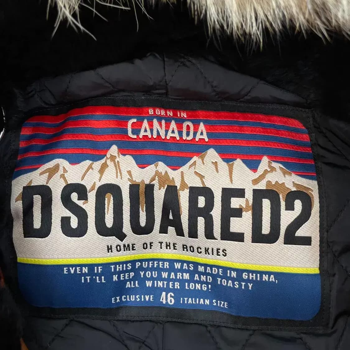 디스퀘어드2 코요테퍼 금장 다운 야상패딩 남성 95 상품이미지7