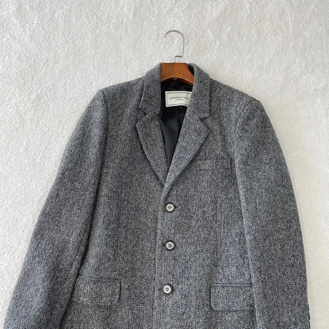 M 앤더슨벨 엑슬슨 헤링본 코트 상품이미지2