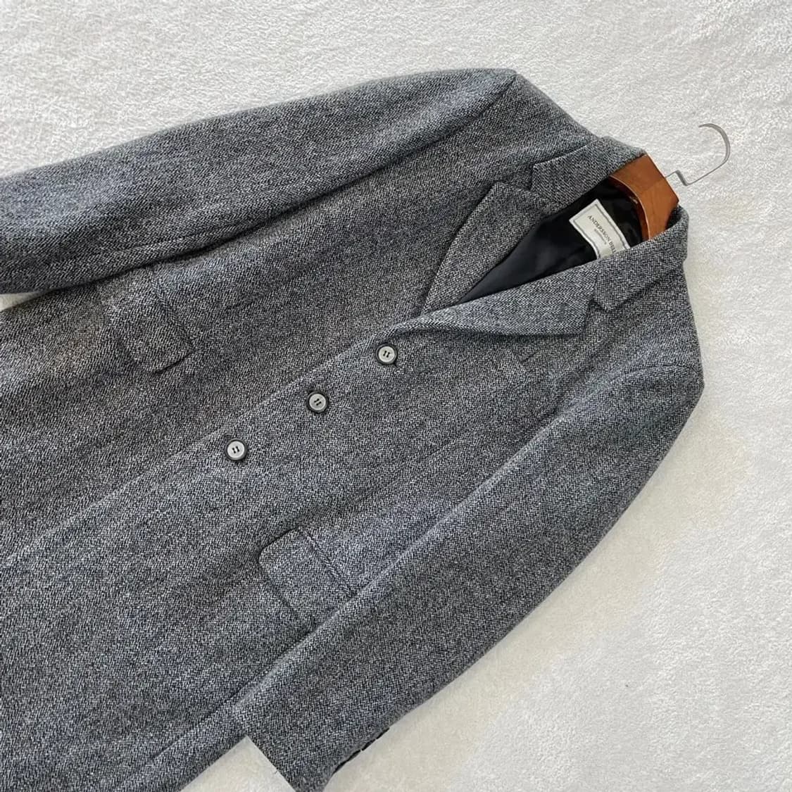 M 앤더슨벨 엑슬슨 헤링본 코트 상품이미지3