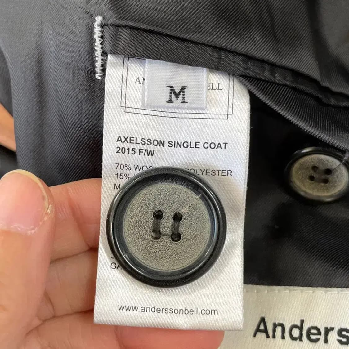 M 앤더슨벨 엑슬슨 헤링본 코트 상품이미지6
