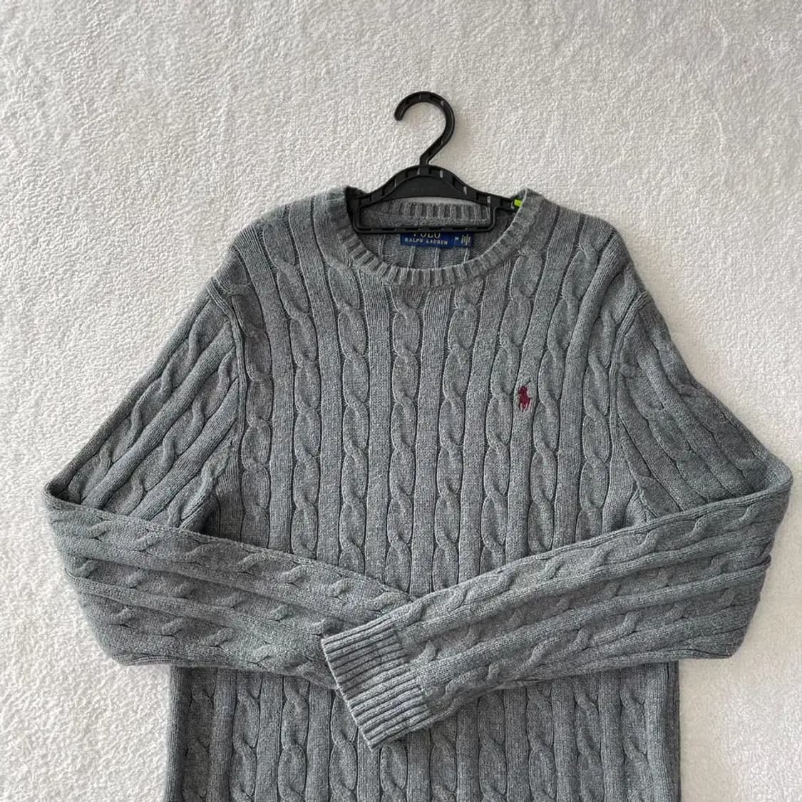 M 폴로 꽈배기 케이블 니트 상품이미지2