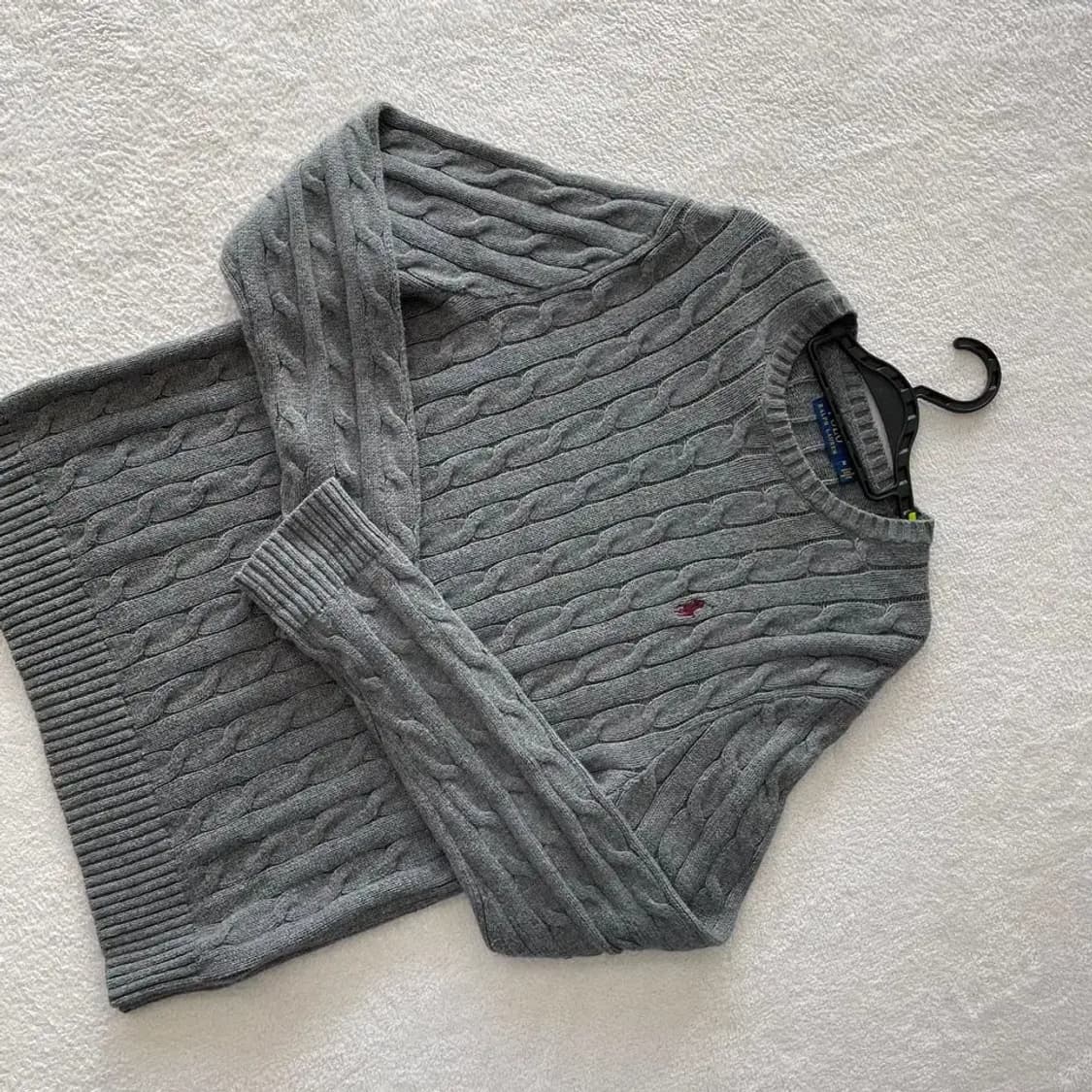 M 폴로 꽈배기 케이블 니트 상품이미지3