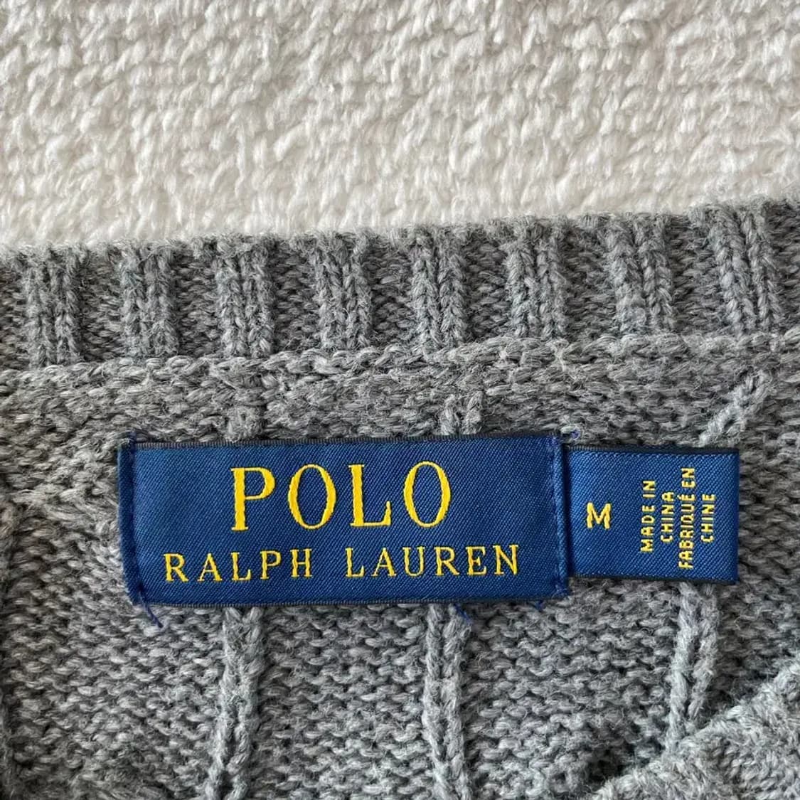 M 폴로 꽈배기 케이블 니트 상품이미지4