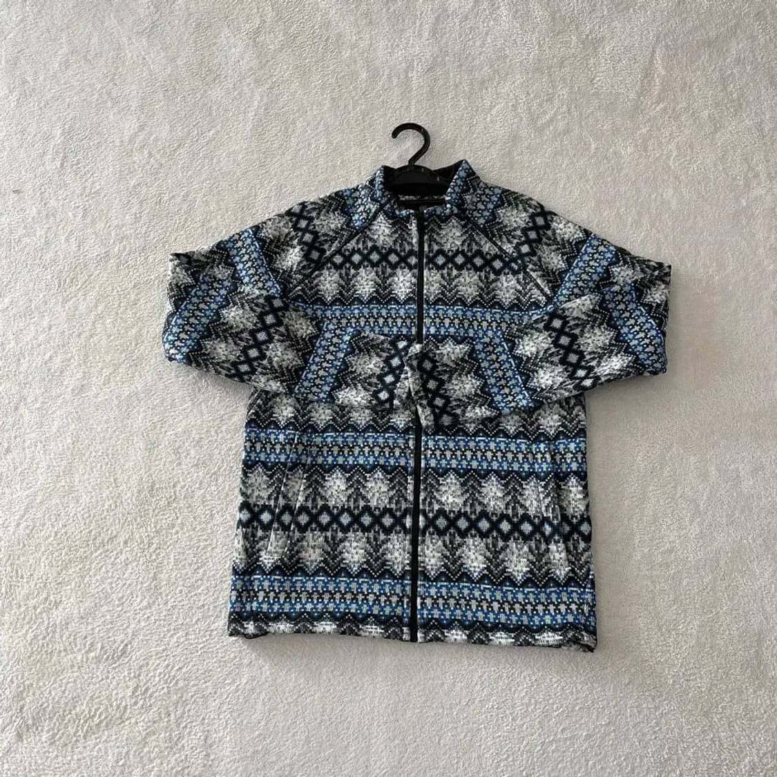 M 코오롱 남성 패턴 후리스 자켓 95 상품이미지1