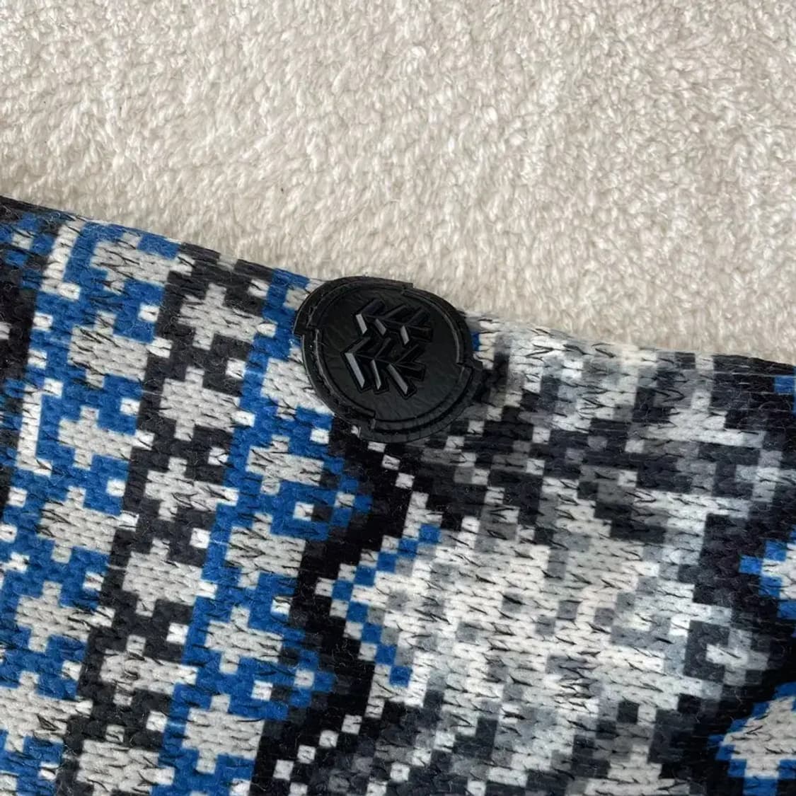 M 코오롱 남성 패턴 후리스 자켓 95 상품이미지5