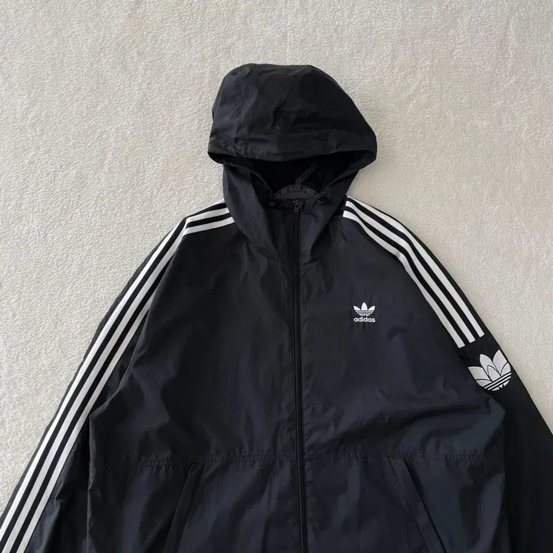 XXXL 아디다스 락업 바람막이 빅사이즈 블랙 상품이미지2