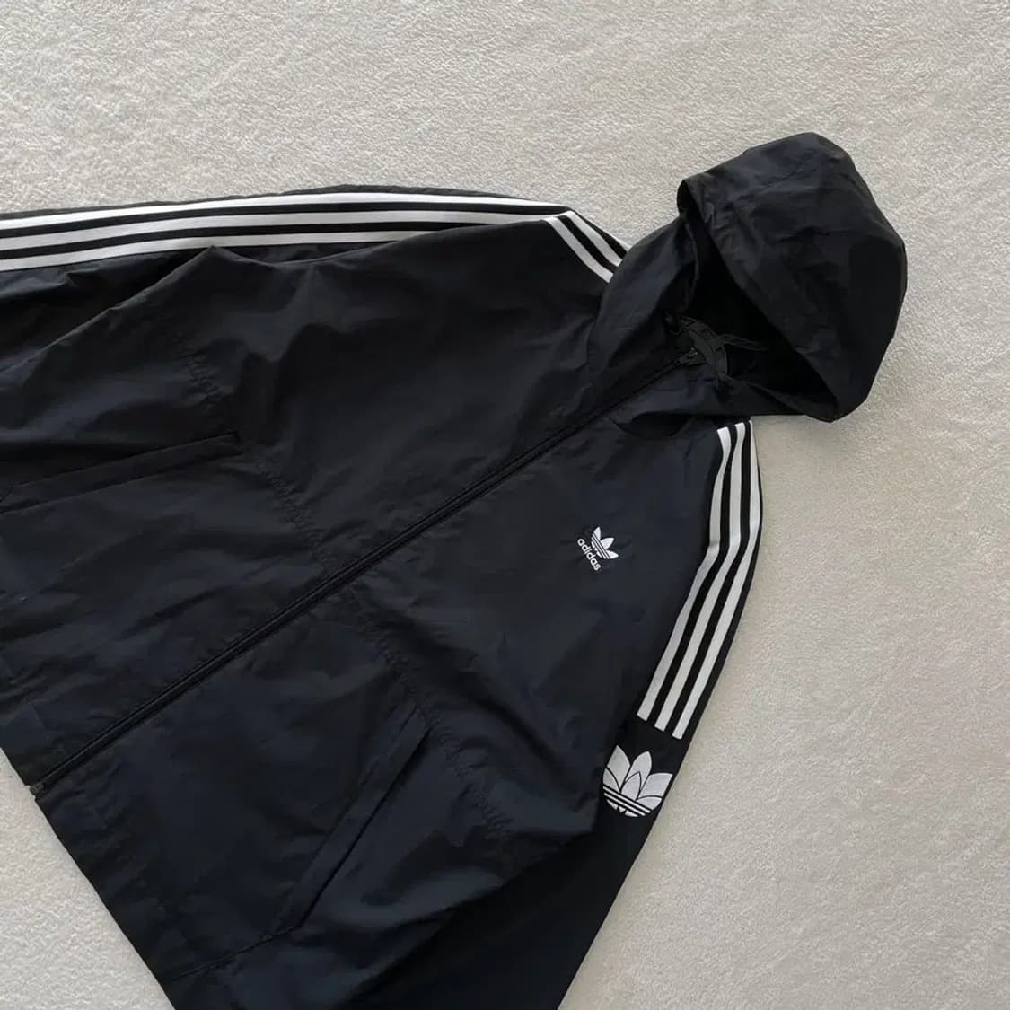 XXXL 아디다스 락업 바람막이 빅사이즈 블랙 상품이미지3
