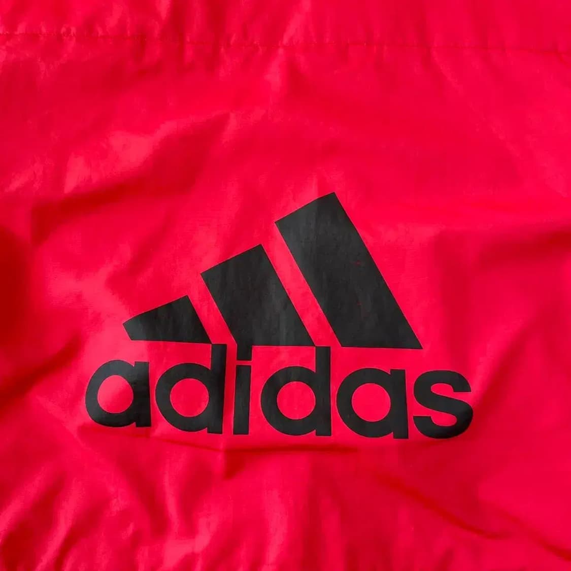 L 아디다스 검빨 양면 누빔패딩 자켓 올드스쿨 100 상품이미지10