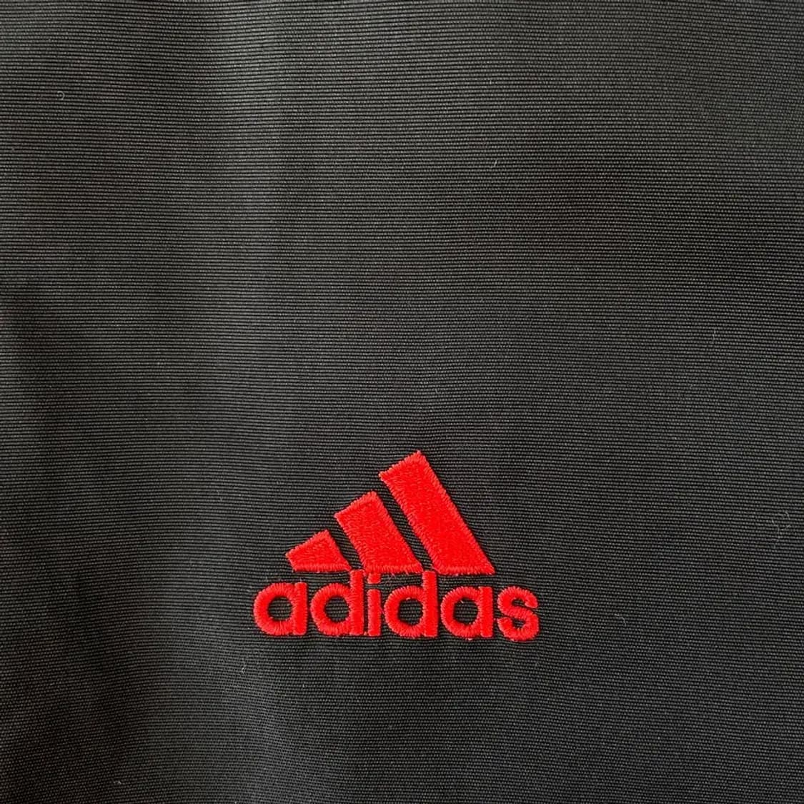 L 아디다스 검빨 양면 누빔패딩 자켓 올드스쿨 100 상품이미지3