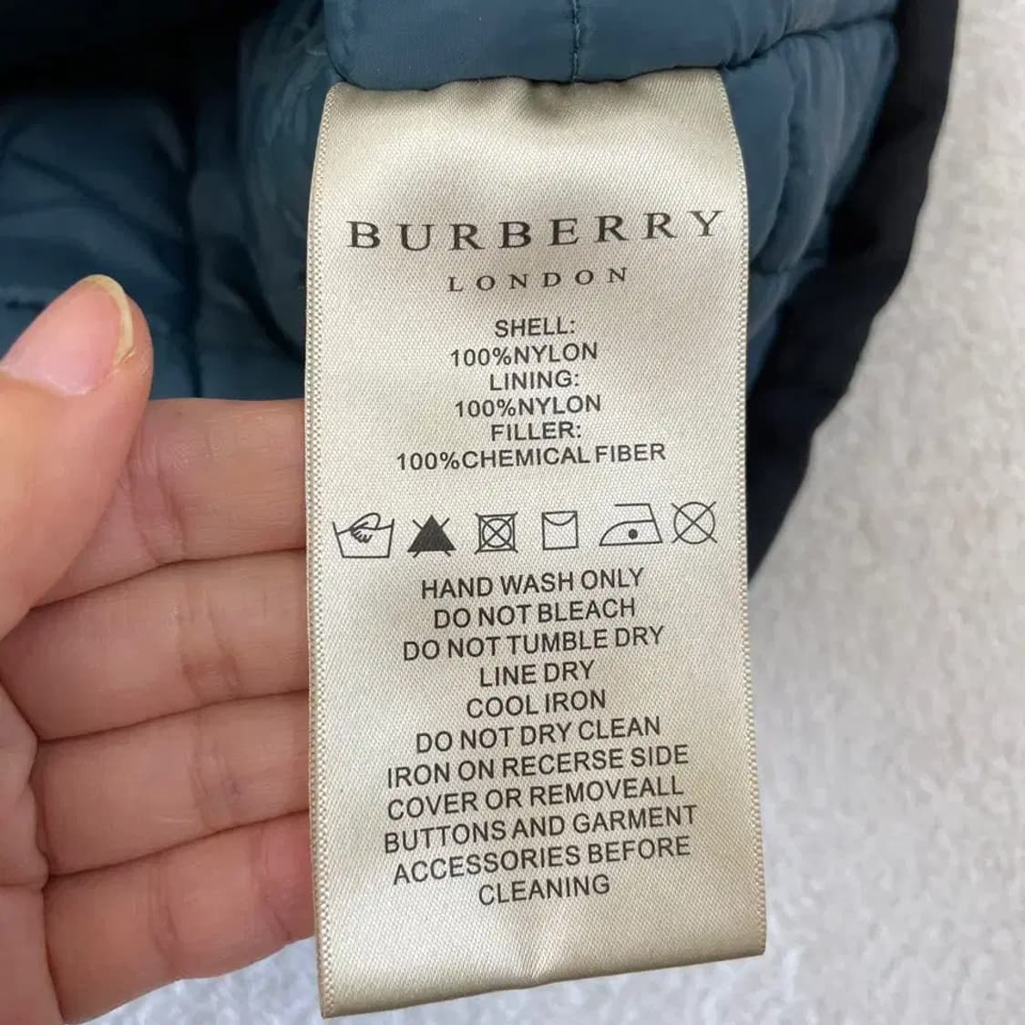 버버리 남성 누빔 패딩 자켓 95-100 상품이미지7